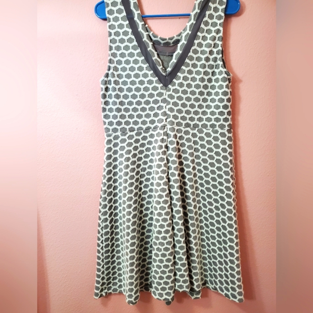 Pixley gray and white mini dress. Sz L